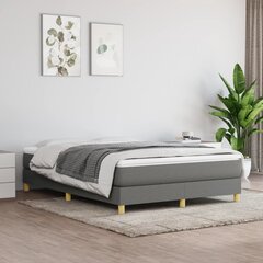 Каркас кровати с пружинами, темно-серый, 140х190см, ткань цена и информация | Кровати | pigu.lt