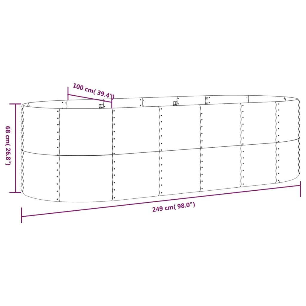 Sodo lovelis 68 cm kaina ir informacija | Loveliai | pigu.lt