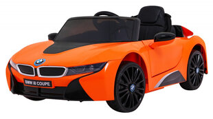 Vienvietis vaikiškas elektomobilis BMW I8, oranžinis kaina ir informacija | Elektromobiliai vaikams | pigu.lt