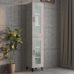 Pakabinama sieninė spintelė, 34,5x34x90cm, betono pilka цена и информация | Шкафчики в гостиную | pigu.lt