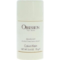 Дезодорант Calvin Klein Obsession для мужчин, 75 мл цена и информация | Мужская парфюмированная косметика | pigu.lt