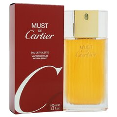 Туалетная вода Cartier Must EDT 100 мл цена и информация | Женские духи | pigu.lt