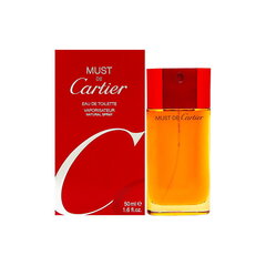 Cartier Must de Cartier Gold EDT для женщин 50 мл цена и информация | Женские духи | pigu.lt