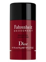 Дезодорант Christian Dior Fahrenheit, 75 мл цена и информация | Мужская парфюмированная косметика | pigu.lt