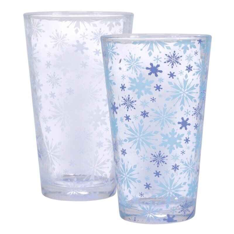 Disney Frozen Terminės stiklinės, 2vnt, 500 ml цена и информация | Taurės, puodeliai, ąsočiai | pigu.lt