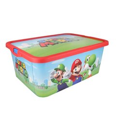 Super Mario žaislų dėžė, 13 l цена и информация | Тумба с ящиками Versa | pigu.lt