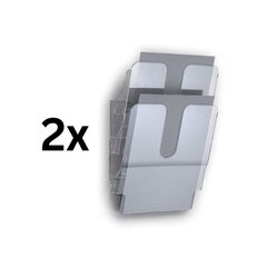 Подставка для документов настенная Durable Flexiplus, А4 упаковка 2 шт. цена и информация | Канцелярские товары | pigu.lt