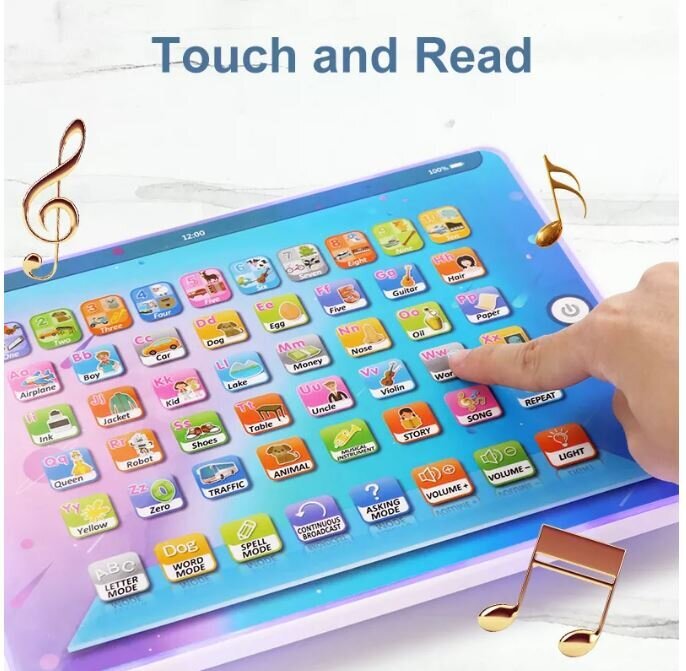 Daugiafunkcinė muzikinė mokomoji touch planšetė kaina ir informacija | Lavinamieji žaislai | pigu.lt