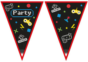 Vimpelė-girlianda 230 x 25 cm "Gaming Party" 93775 kaina ir informacija | Dekoracijos šventėms | pigu.lt