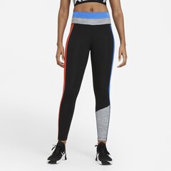 Тренировочные брюки Nike W ONE CLRBK 7/8 TIGHT, синие/черные цена и информация | Женские брюки | pigu.lt