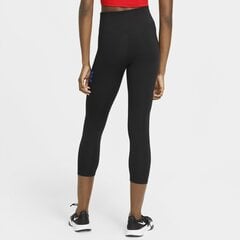 Штаны женские тренировочные Nike W One Crop HBR GRX Tight, черные цена и информация | Спортивная одежда женская | pigu.lt