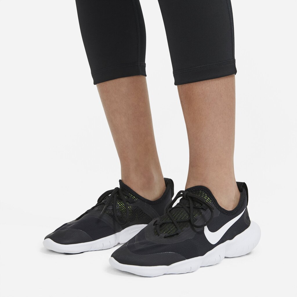 Nike tamprės mergaitėms Pro Capri Leggings, juodos цена и информация | Kelnės mergaitėms | pigu.lt