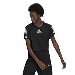 Футболка женская тренировочная Adidas W TC Cro T, черная цена и информация | Спортивная одежда для женщин | pigu.lt