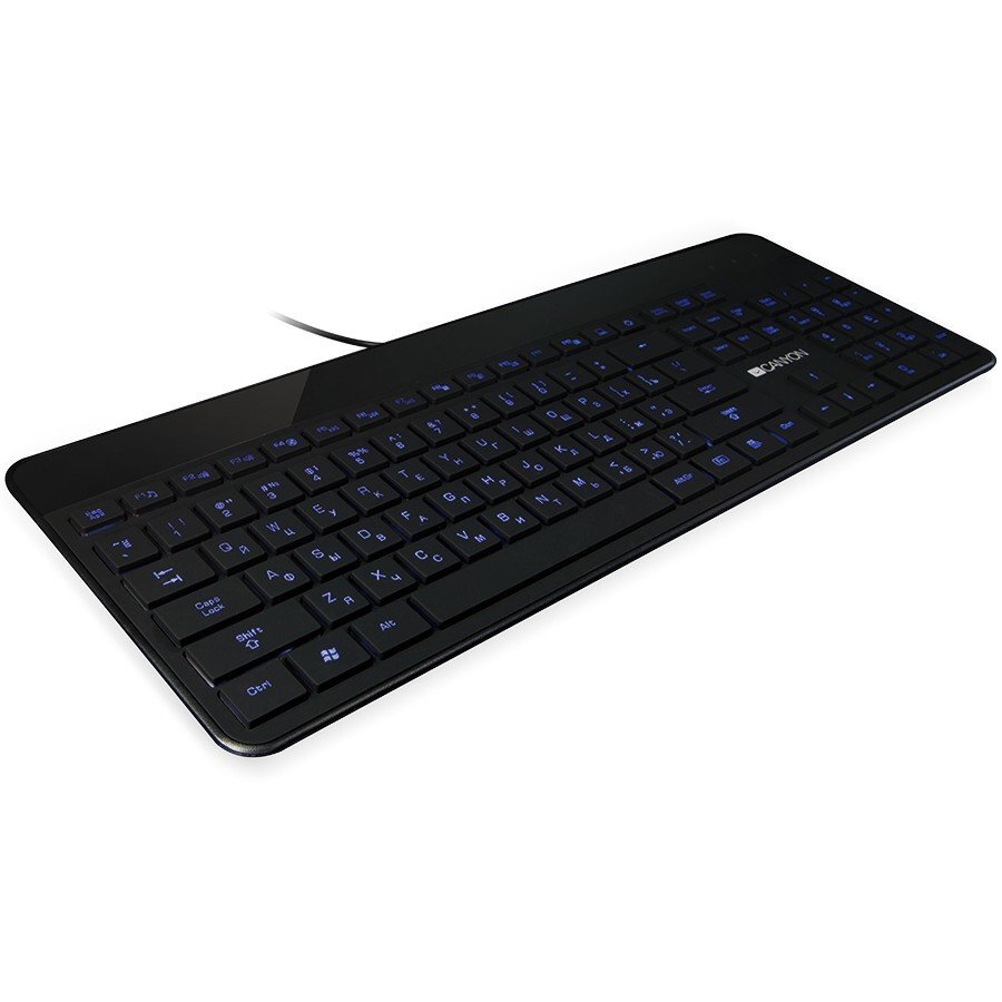 Laidinė klaviatūra Canyon CNS-HKB5, Juoda цена и информация | Klaviatūros | pigu.lt