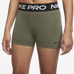 Женские тренировочные брюки Nike Womens Pro 365 Short 3IN, темно-зеленые цена и информация | Спортивная одежда для женщин | pigu.lt