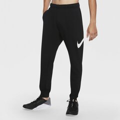Treniruočių kelnės vyrams Nike Dri-Fit, juodos цена и информация | Мужская спортивная одежда | pigu.lt