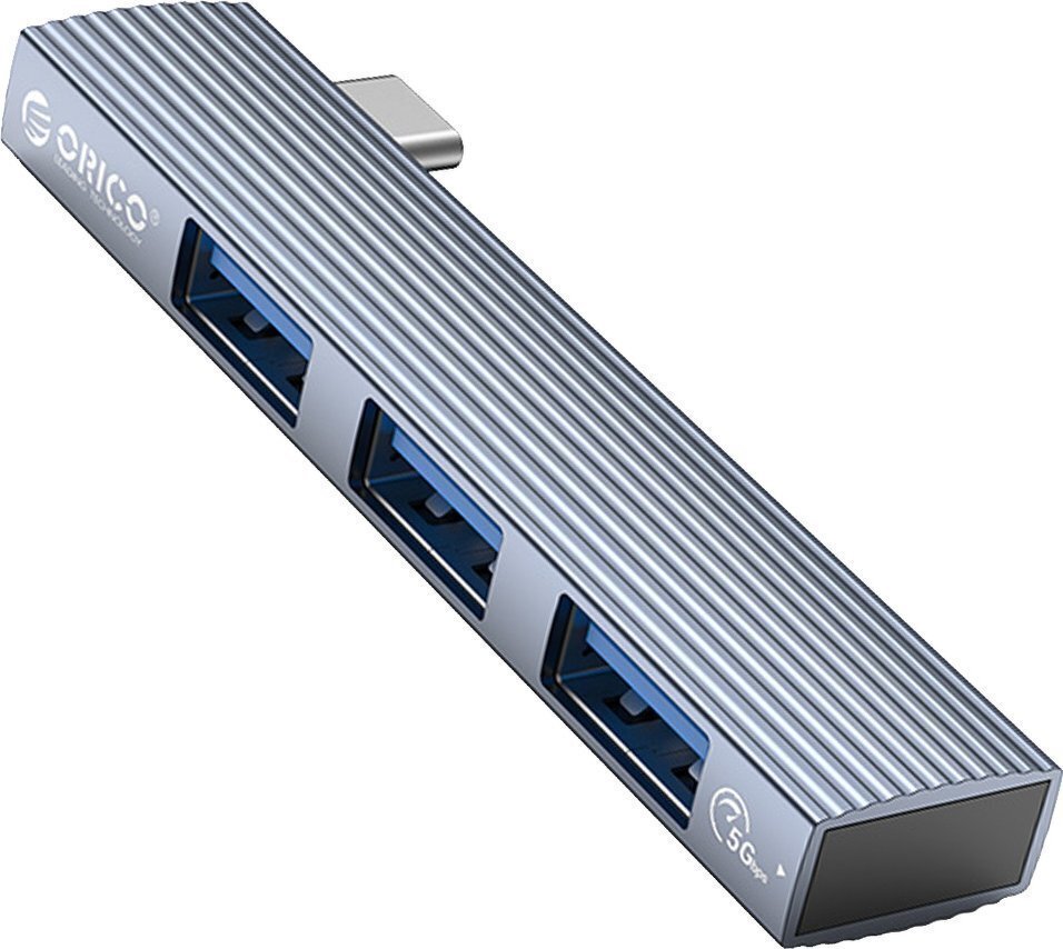 Orico HUB USB-C 3X USB-A, 5 GBPS, ALU kaina ir informacija | Adapteriai, USB šakotuvai | pigu.lt