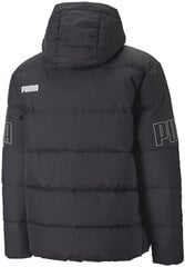 Мужская куртка Puma Power Hooded Down Puff 849335 01/L, черная цена и информация | Puma Мужская одежда | pigu.lt