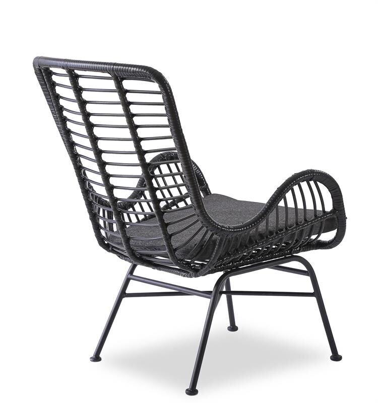 4-ių kėdžių komplektas Halmar Ikaro 2, juodas цена и информация | Svetainės foteliai | pigu.lt