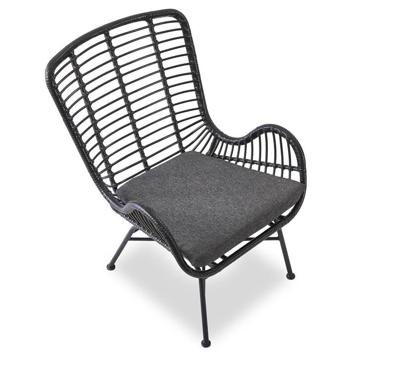 4-ių kėdžių komplektas Halmar Ikaro 2, juodas цена и информация | Svetainės foteliai | pigu.lt