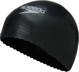 Lateksinė plaukimo kepurė Speedo, juoda kaina ir informacija | Plaukimo kepuraitės | pigu.lt