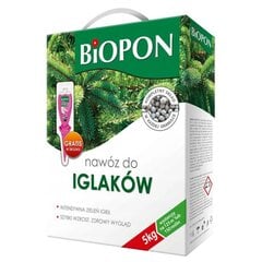 Осеннее удобрение Biopon для хвойных растений, 3кг + подарок цена и информация | Рассыпчатые удобрения | pigu.lt