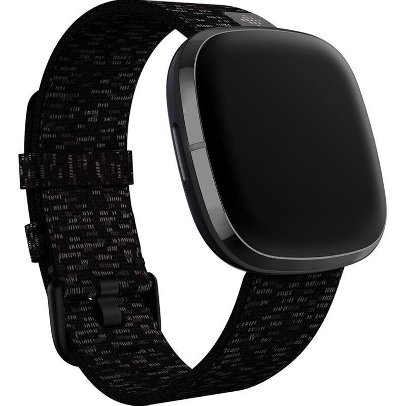 Fitbit Woven Band L Charcoal kaina ir informacija | Išmaniųjų laikrodžių ir apyrankių priedai | pigu.lt
