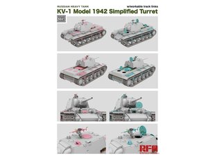 Сборная модель Rye Field Model - Russian Heavy Tank KV-1 Model 1942 Simplified Turret, 1/35, RFM-5041 цена и информация | Конструкторы и кубики | pigu.lt