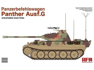  Сборная модель Rye Field Model - Panzerbefehlswagen Panther Ausf.G, 1/35, RFM-5089 цена и информация | Конструкторы и кубики | pigu.lt