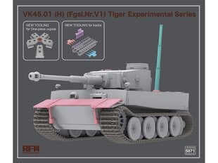 Сборная модель Rye Field Model - VK45.01(H) (Fgsl.Nr.V1) Tiger Experimental Series, 1/35, RFM-5071 цена и информация | Конструкторы и кубики | pigu.lt