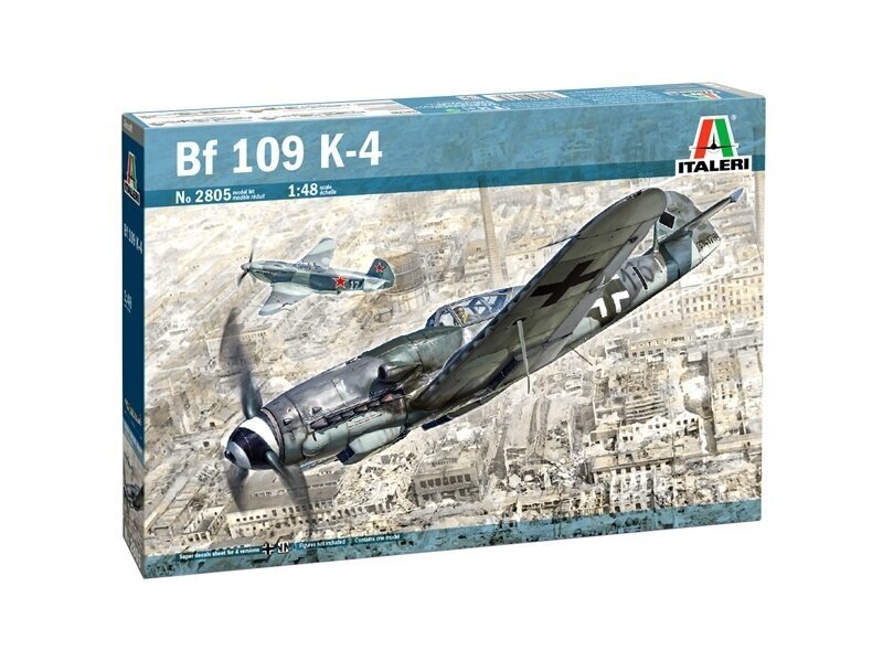 Surenkamas modelis Italeri, Messerschmitt Bf 109 K-4, 1/48, 2805 цена и информация | Konstruktoriai ir kaladėlės | pigu.lt