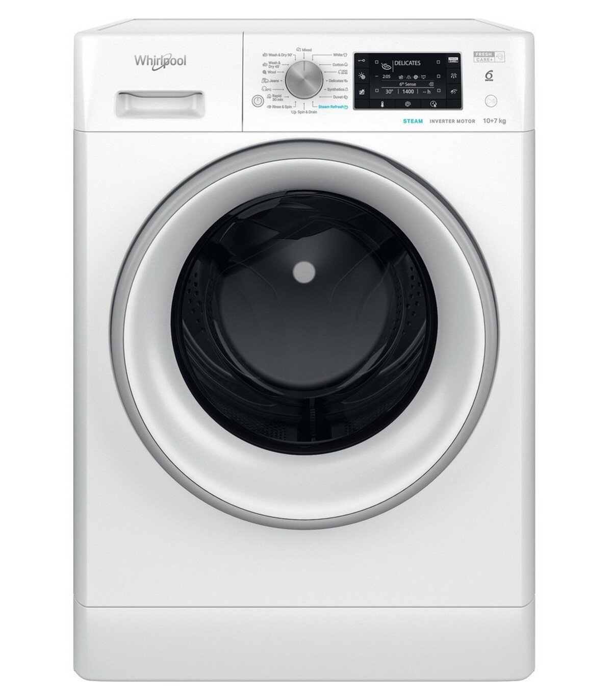 Стиральная машина с сушкой Whirlpool FFWDD 1076258 SV EE цена | pigu.lt