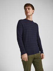 JACK & JONES МУЖСКОЙ ПУЛОВЕР 12209051*02, тёмно-синий 5715223708231 цена и информация | Мужские свитера | pigu.lt