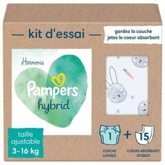 Sauskelnės Pampers Hybrid Washable Plaunamas 25 vnt. kaina ir informacija | Sauskelnės | pigu.lt