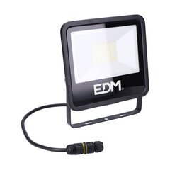 LED spotlight EDM Чёрный 50 W 4000 Lm 6400K цена и информация | Монтируемые светильники, светодиодные панели | pigu.lt
