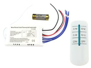 Belaidis įjungimo / išjungimo jungiklis 230V kaina ir informacija | Įmontuojami šviestuvai, LED panelės | pigu.lt