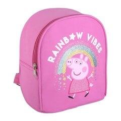 Mokyklinis krepšys Peppa Pig, 18 x 10 x 21 cm., fuksija kaina ir informacija | Kuprinės mokyklai, sportiniai maišeliai | pigu.lt