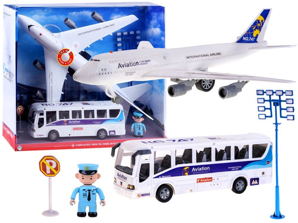 Autobuso ir lėktuvo rinkinys ZA1790 kaina ir informacija | Žaislai berniukams | pigu.lt