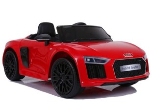 Vienvietis Elektromobilis Audi R8 Spyder, raudonas kaina ir informacija | Elektromobiliai vaikams | pigu.lt