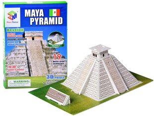 Majų piramidės 3D galvosūkis 19el ZA2601 kaina ir informacija | Lavinamieji žaislai | pigu.lt