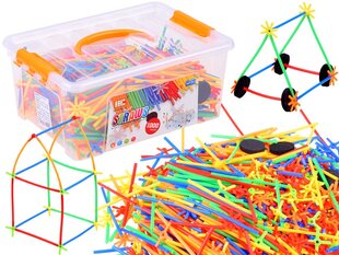 Kūrybiniai vamzdžių pagaliukų blokeliai 1000 vnt ZA3672 kaina ir informacija | Lavinamieji žaislai | pigu.lt