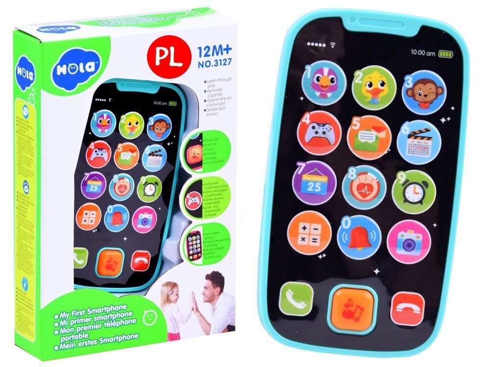 Pirmasis telefonas vaikui lenkiškai ZA2831 цена и информация | Lavinamieji žaislai | pigu.lt