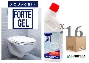 Aquagen stiprus gelis klozeto valymui, 1l, 16 vnt. цена и информация | Очистители | pigu.lt