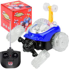Kaskadininkų žaislinis automobilis su nuotolinio valdymo pultu RC0236 CZ mėlynas kaina ir informacija | Žaislai berniukams | pigu.lt
