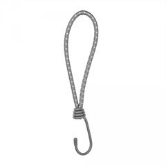 BUNGEE CORD HOOK elastinga guma 0,6x20cm, plieninis kabliukas kaina ir informacija | Sodo įrankiai | pigu.lt