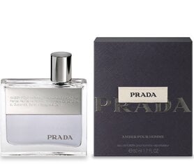 Prada Prada Amber Pour Homme EDT для мужчин 50 мл цена и информация | Мужские духи | pigu.lt