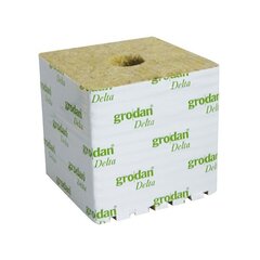 Кубик - субстрат Grodan Rockwool 150x150x142 мм, ø40 мм цена и информация | Садовые инструменты | pigu.lt