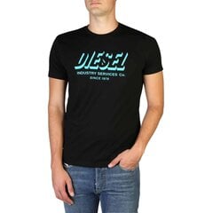 Marškinėliai vyrams Diesel TDIEGOSA5A018490GRAM 369528, juodi цена и информация | Мужские футболки | pigu.lt