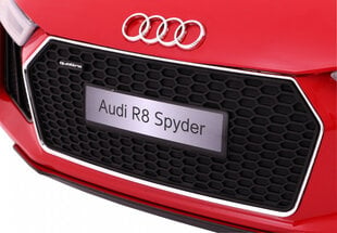 Vienvietis vaikiškas elektromobilis AUDI R8 Spyder, raudonas kaina ir informacija | Elektromobiliai vaikams | pigu.lt
