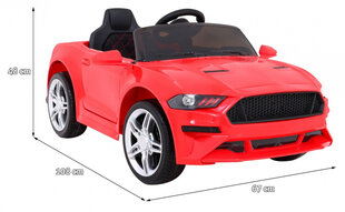 Vienvietis elektromobilis GT Sport, raudonas kaina ir informacija | Elektromobiliai vaikams | pigu.lt